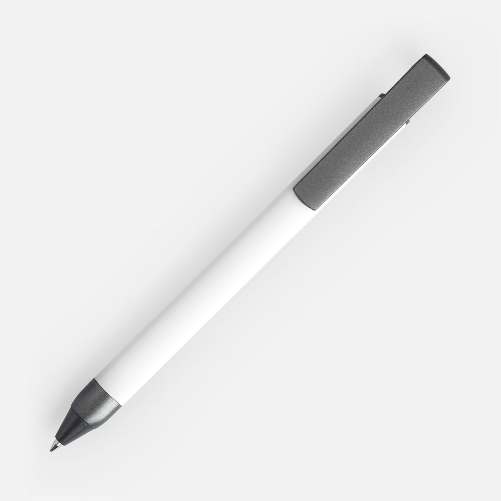 Ручка шариковая Standic Soft Touch с подставкой для телефона, белая — изображение 2