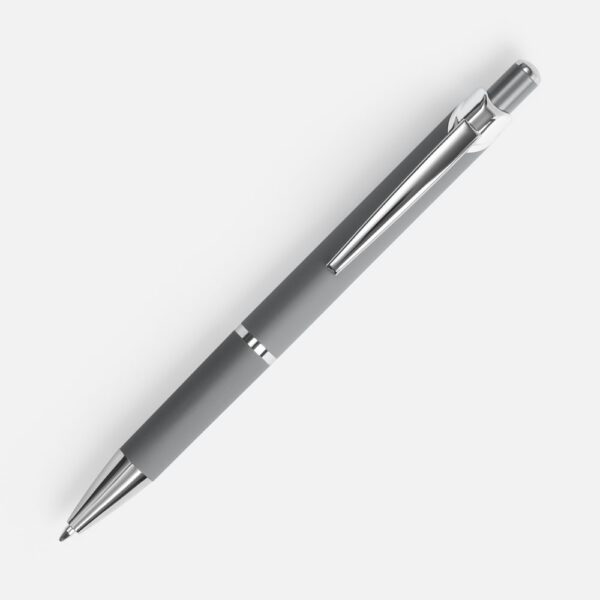 Ручка шариковая Chromos Soft Touch, серая