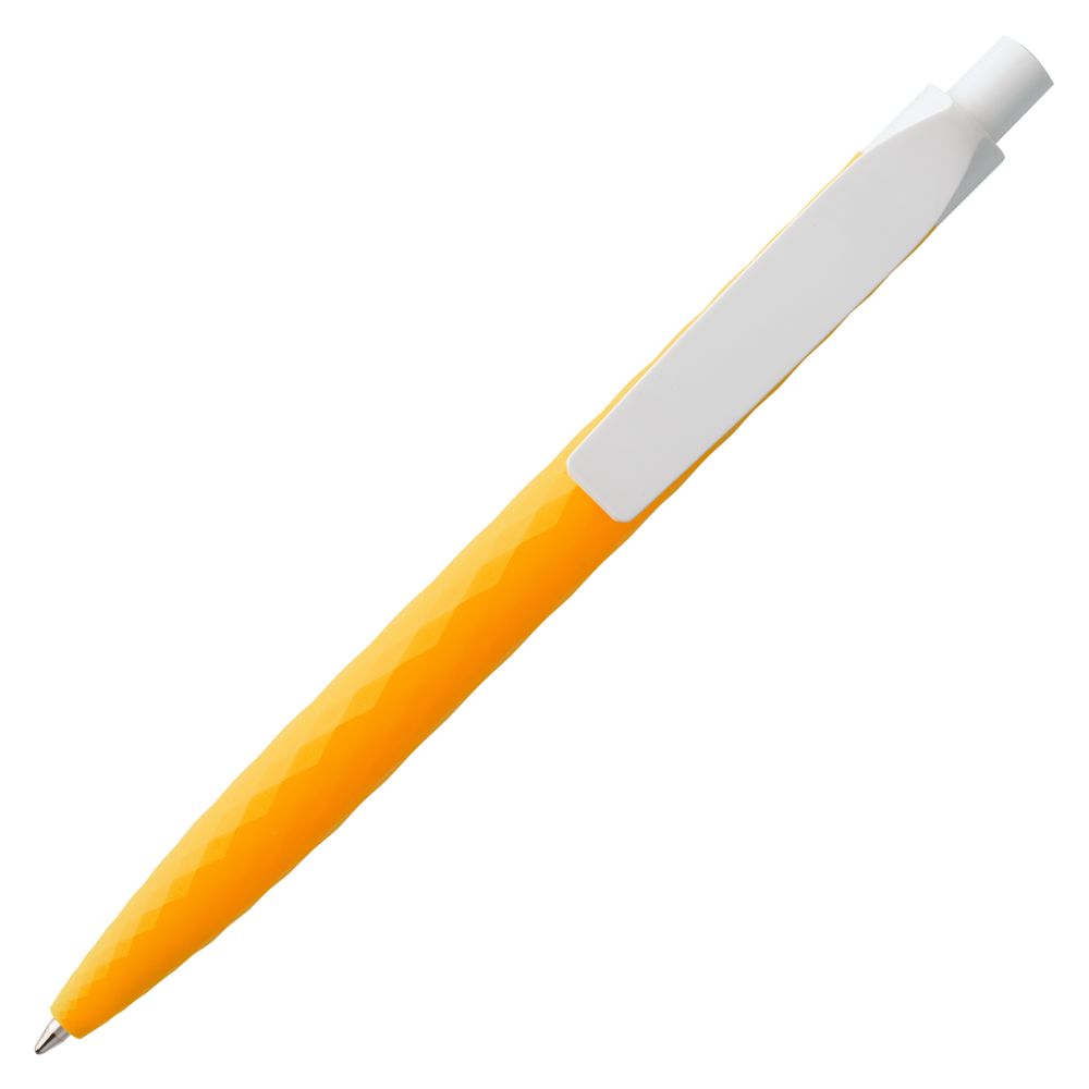 Ручка шариковая Prodir QS01 PMP-P, оранжевая с белым — изображение 3