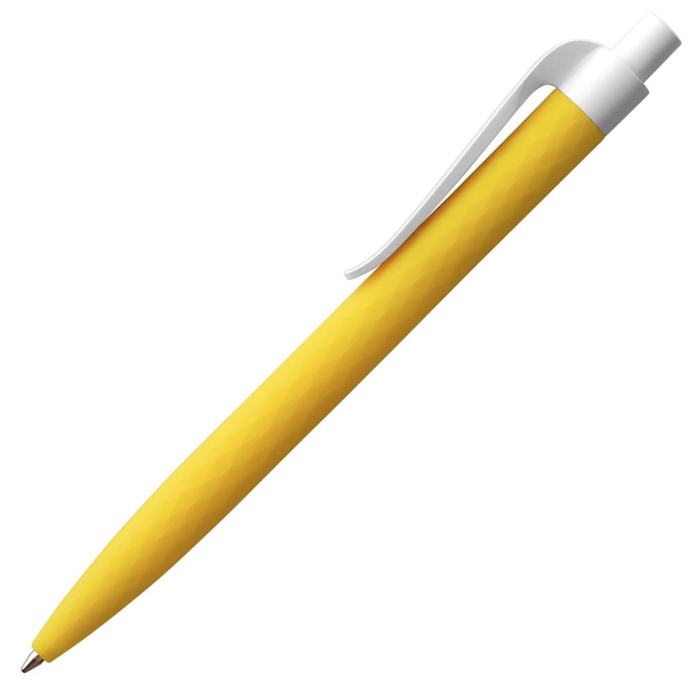 Ручка шариковая Prodir QS01 PMP-P, желтая с белым — изображение 2