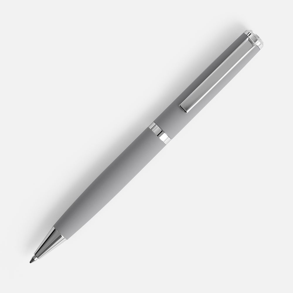 Ручка шариковая Inkish Chrome в футляре, серая — изображение 2