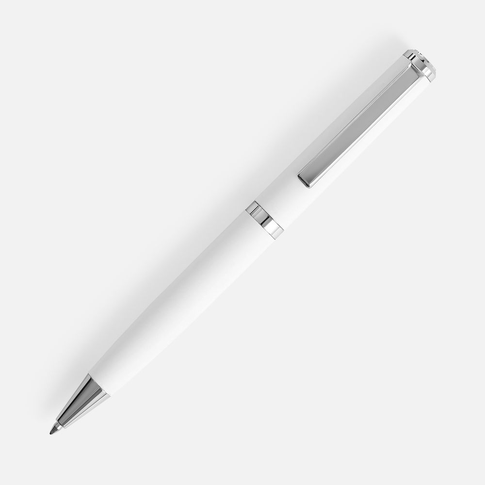 Ручка шариковая Inkish Chrome в футляре, белая — изображение 2