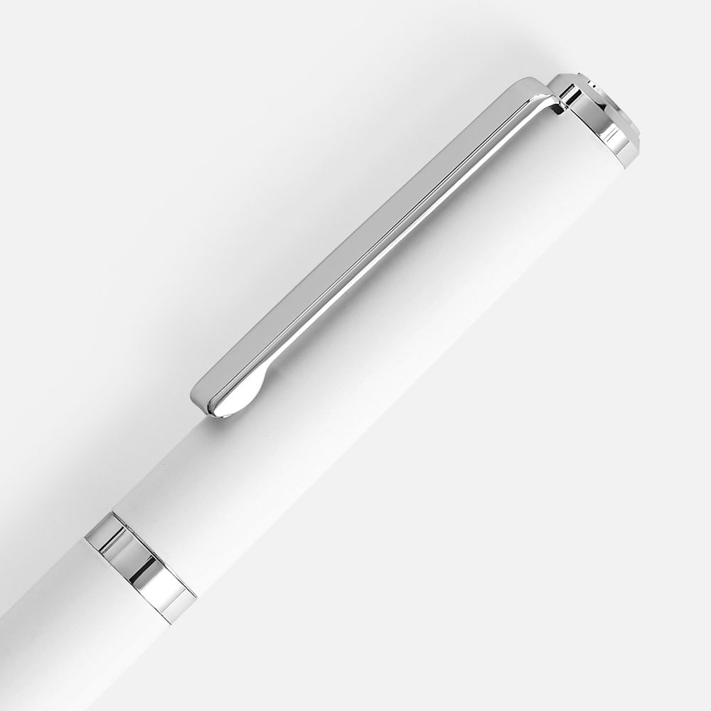 Ручка шариковая Inkish Chrome в футляре, белая — изображение 3