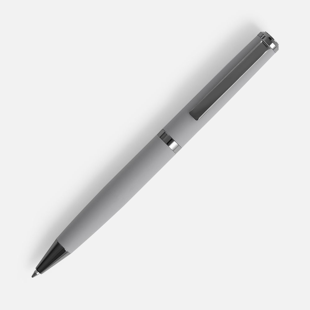Ручка шариковая Inkish Gunmetal в футляре, серая — изображение 2