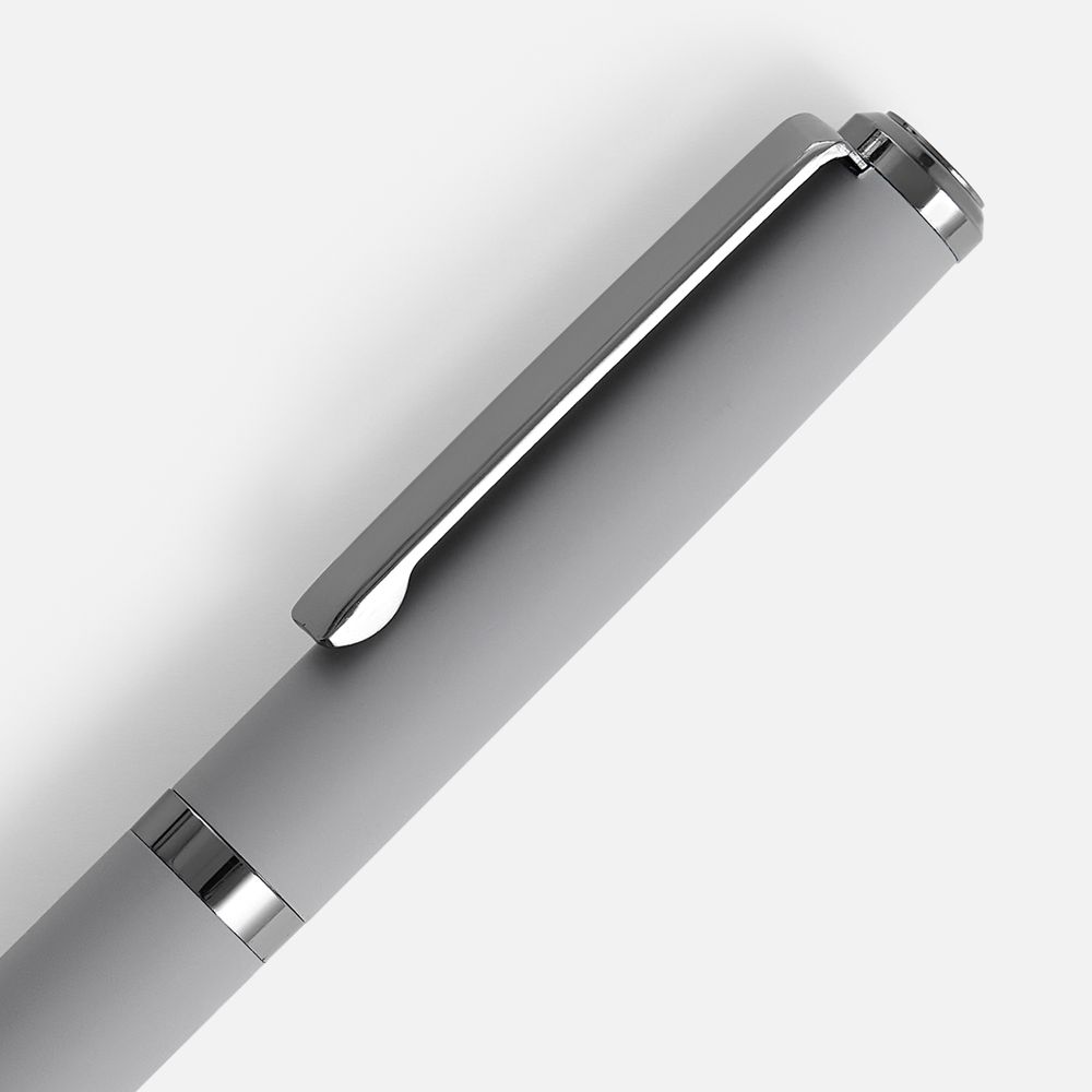 Ручка шариковая Inkish Gunmetal в футляре, серая — изображение 3