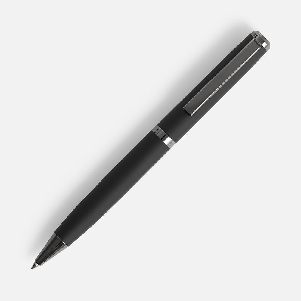 Ручка шариковая Inkish Gunmetal в футляре, черная — изображение 2