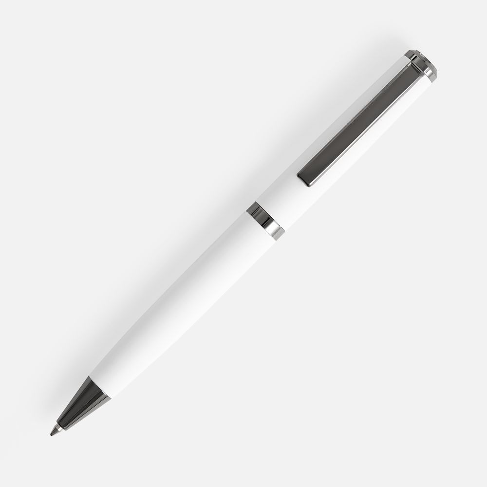 Ручка шариковая Inkish Gunmetal в футляре, белая — изображение 2