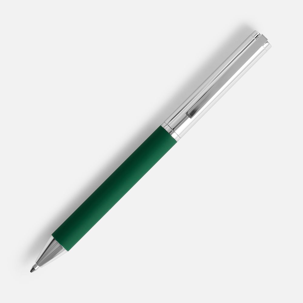 Ручка шариковая Eyeshot Soft Touch, темно-зеленая — изображение 2