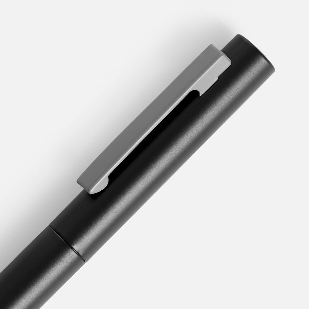 Ручка шариковая Inkolor, черная с серым — изображение 3