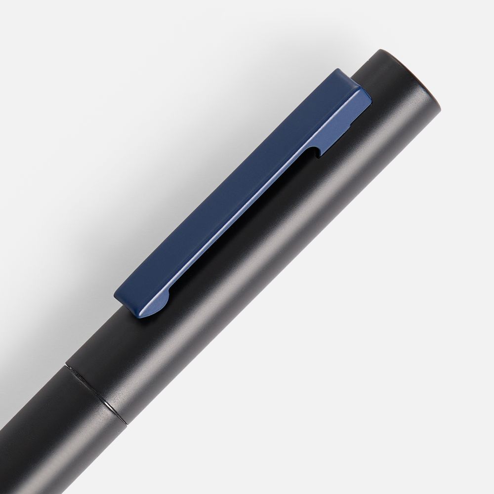Ручка шариковая Inkolor, черная с темно-синим — изображение 3