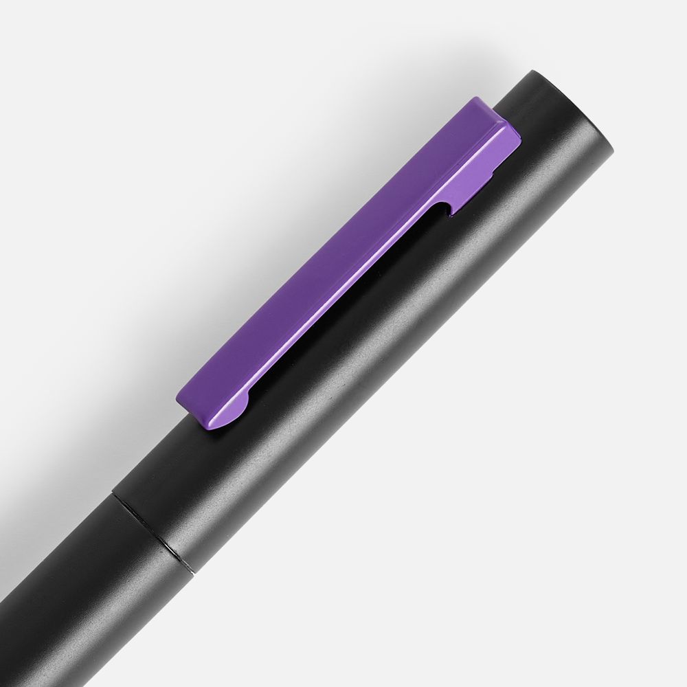 Ручка шариковая Inkolor, черная с фиолетовым — изображение 3