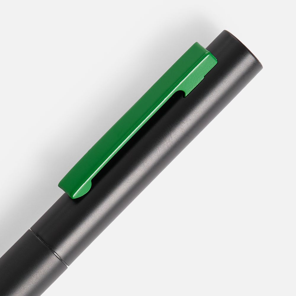 Ручка шариковая Inkolor, черная с зеленым — изображение 3