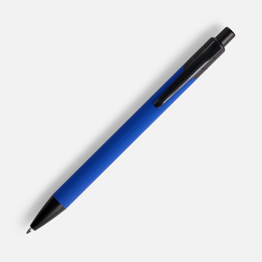 Ручка шариковая Undertone Black Soft Touch, ярко-синяя — изображение 2