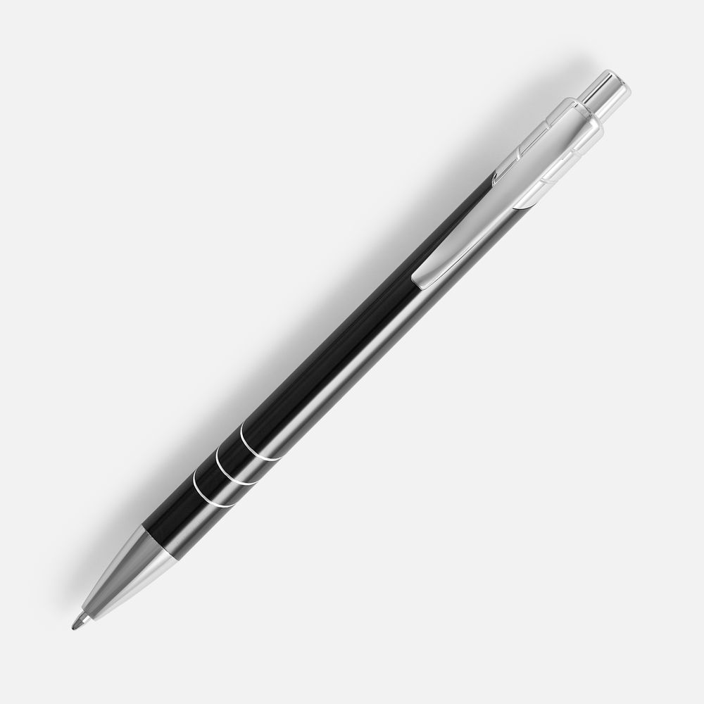 Ручка шариковая Undertone Metallic, черная — изображение 2