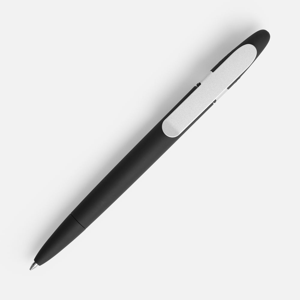 Ручка шариковая Prodir DS5 TSR Metal Clip, черная — изображение 2