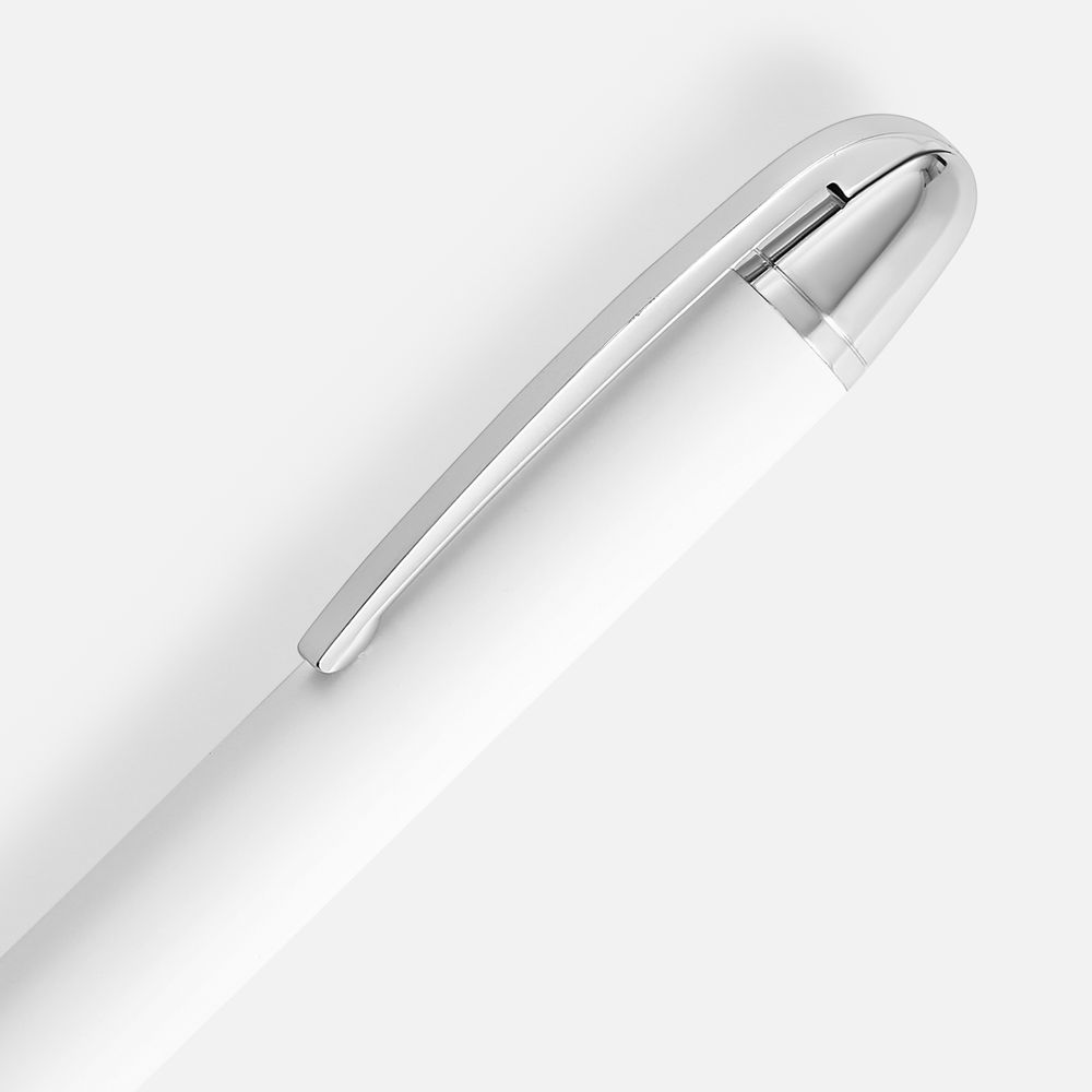 Ручка шариковая Arc Soft Touch, белая — изображение 3