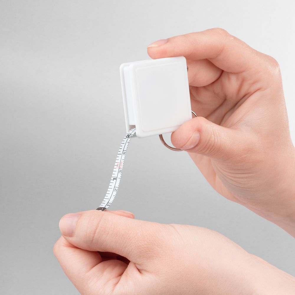 Брелок с рулеткой Square, ver.2, белый — изображение 5