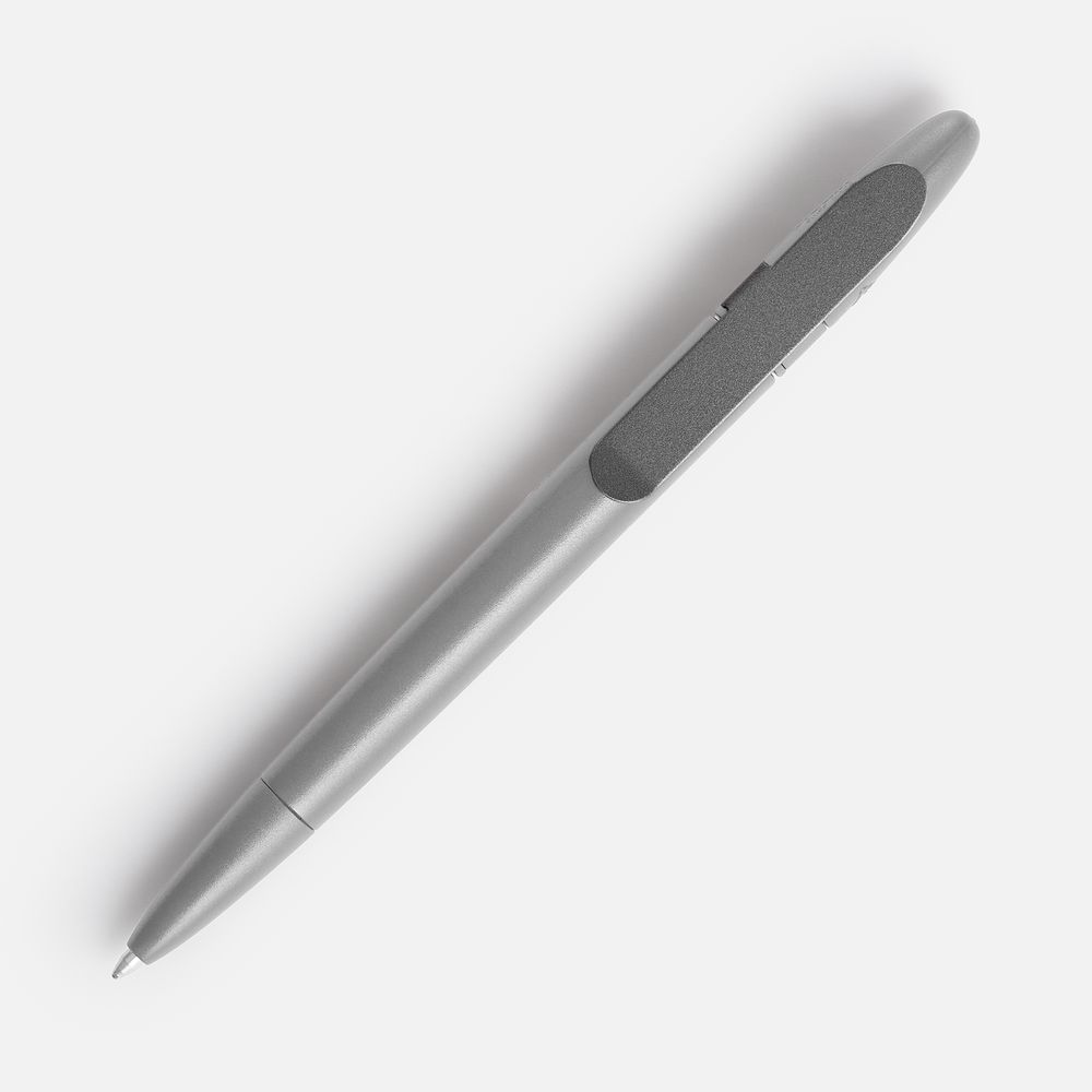Ручка шариковая Prodir DS5 TSM Metal Clip, серая — изображение 3