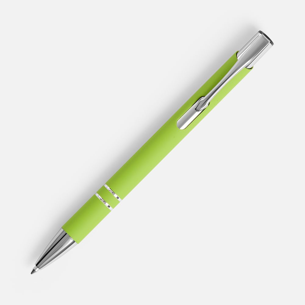 Ручка шариковая Keskus Soft Touch, зеленое яблоко — изображение 2