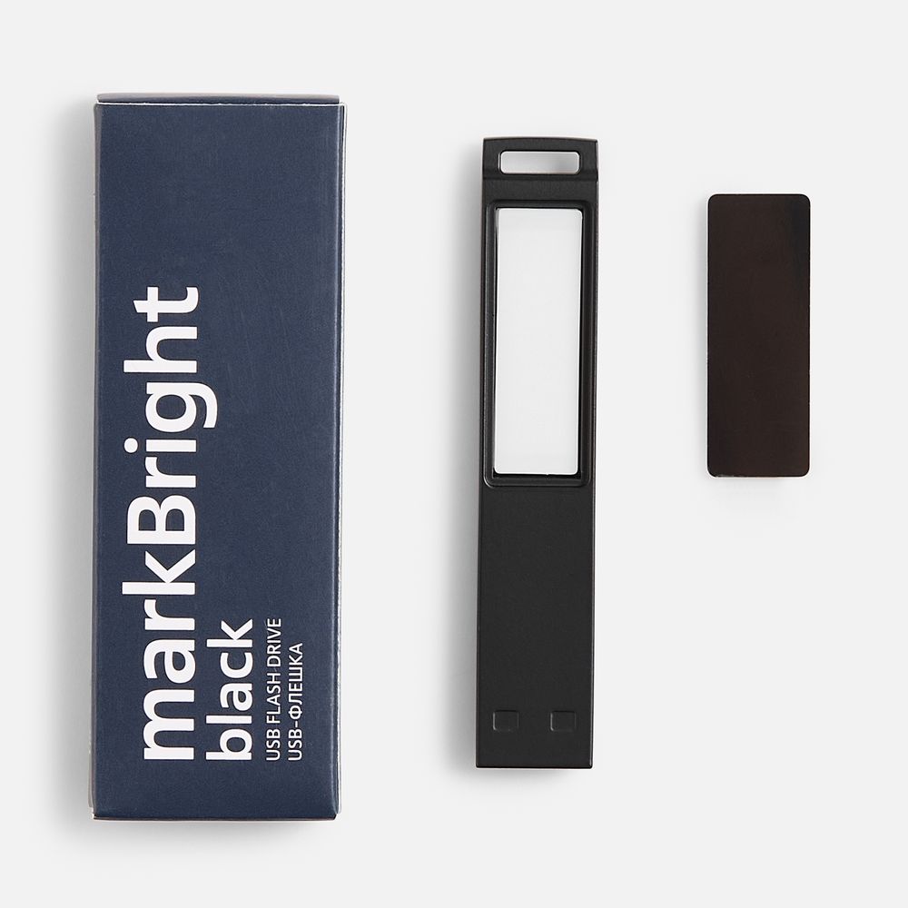 Флешка markBright Black с синей подсветкой, 32 Гб — изображение 7
