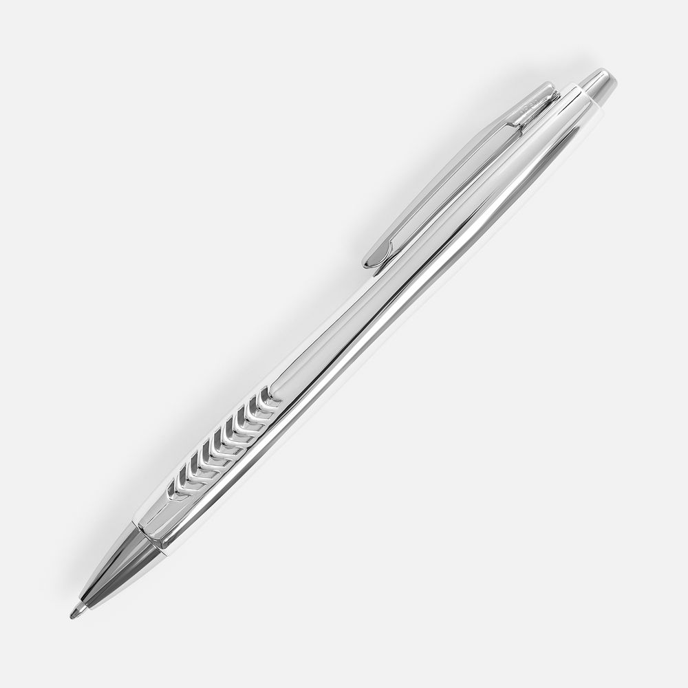 Ручка шариковая Barracuda, серебристая — изображение 3