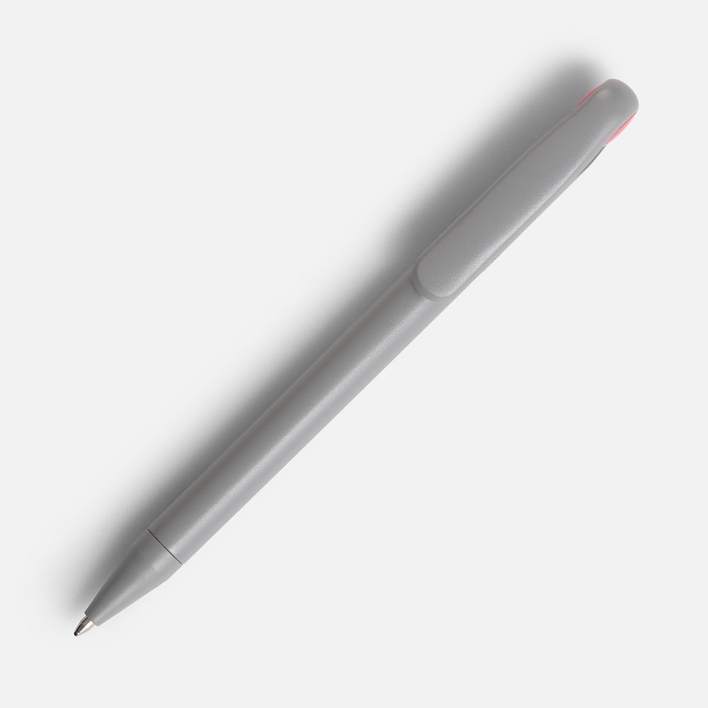 Ручка шариковая Prodir DS1 TMM Dot, серая с красным — изображение 2