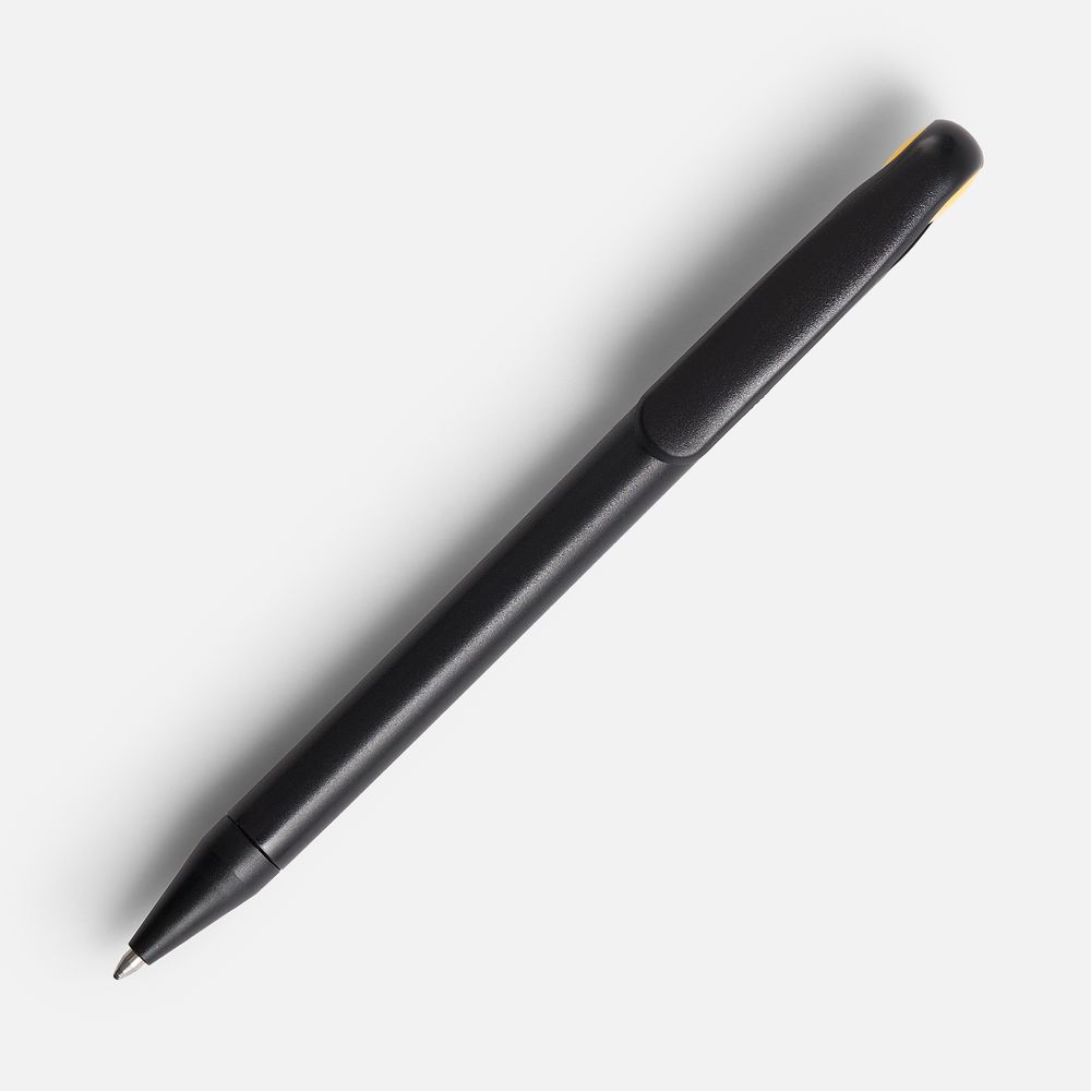 Ручка шариковая Prodir DS1 TMM Dot, черная с желтым — изображение 2