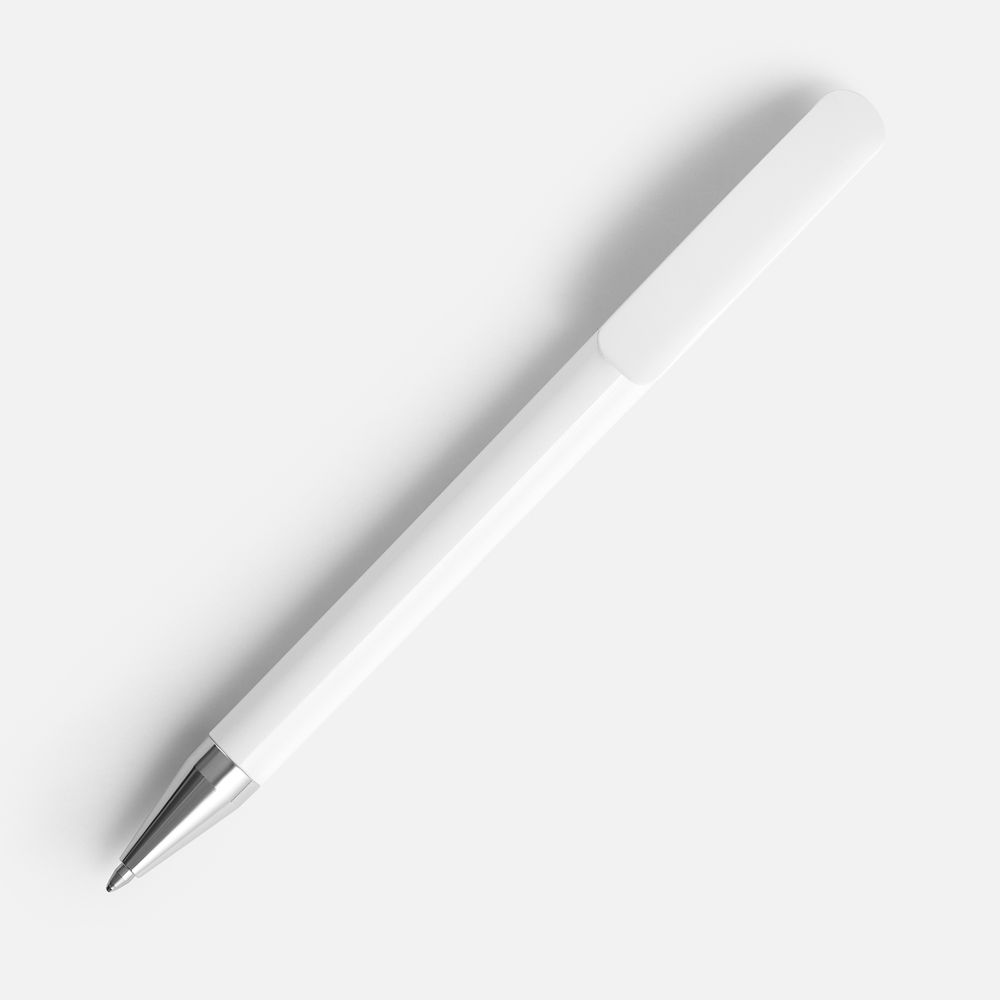 Ручка шариковая Prodir DS3 TPC, белая — изображение 2
