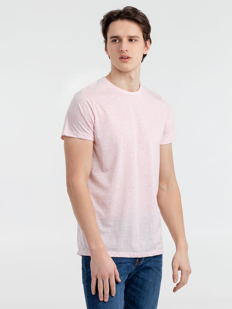 Футболка мужская Regent Fit 150, розовый меланж — изображение 2