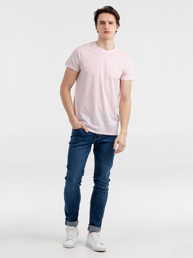 Футболка мужская Regent Fit 150, розовый меланж — изображение 3