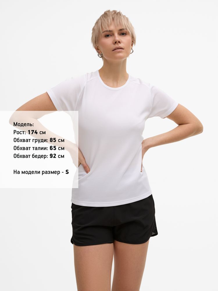 Футболка женская Sporty Women 140, белая — изображение 3