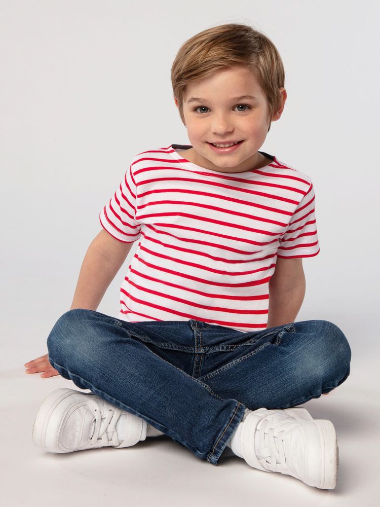 Футболка детская Miles Kids белая с красным — изображение 3