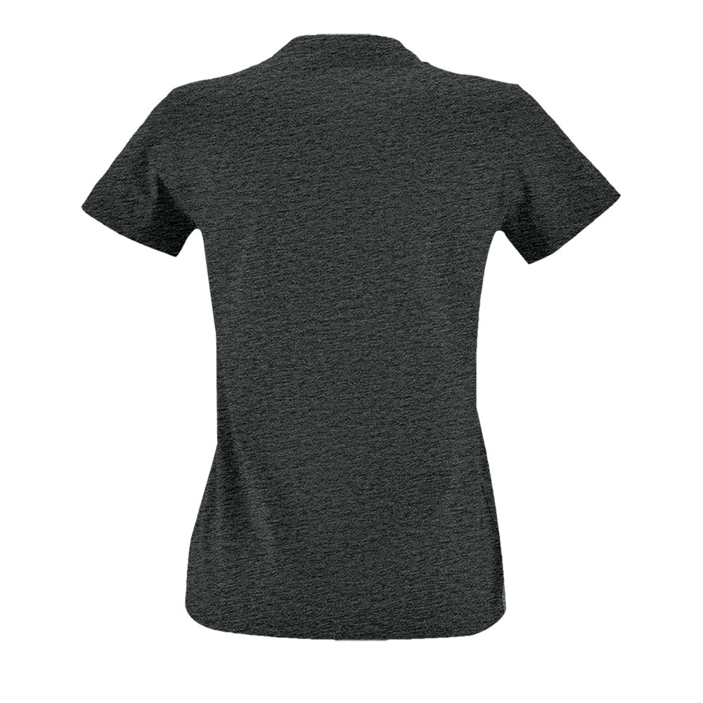 Футболка женская Imperial Fit Women, черный меланж — изображение 2