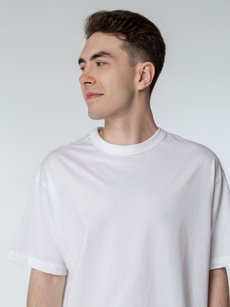 Футболка оверсайз мужская Boxy Men, белая — изображение 6