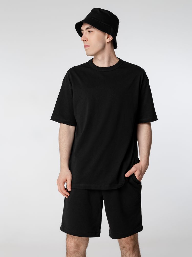 Футболка оверсайз мужская Boxy Men, черная — изображение 4