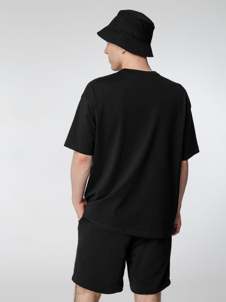Футболка оверсайз мужская Boxy Men, черная — изображение 5
