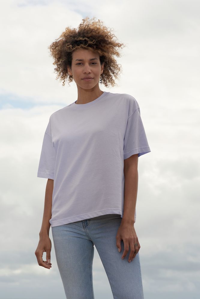 Футболка оверсайз женская Boxy Women, молочно-белая — изображение 4