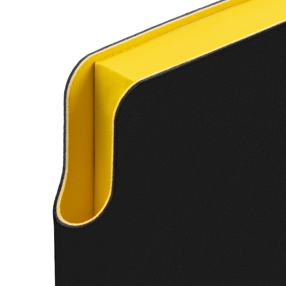 Ежедневник Flexpen Black, недатированный, черный с желтым — изображение 2