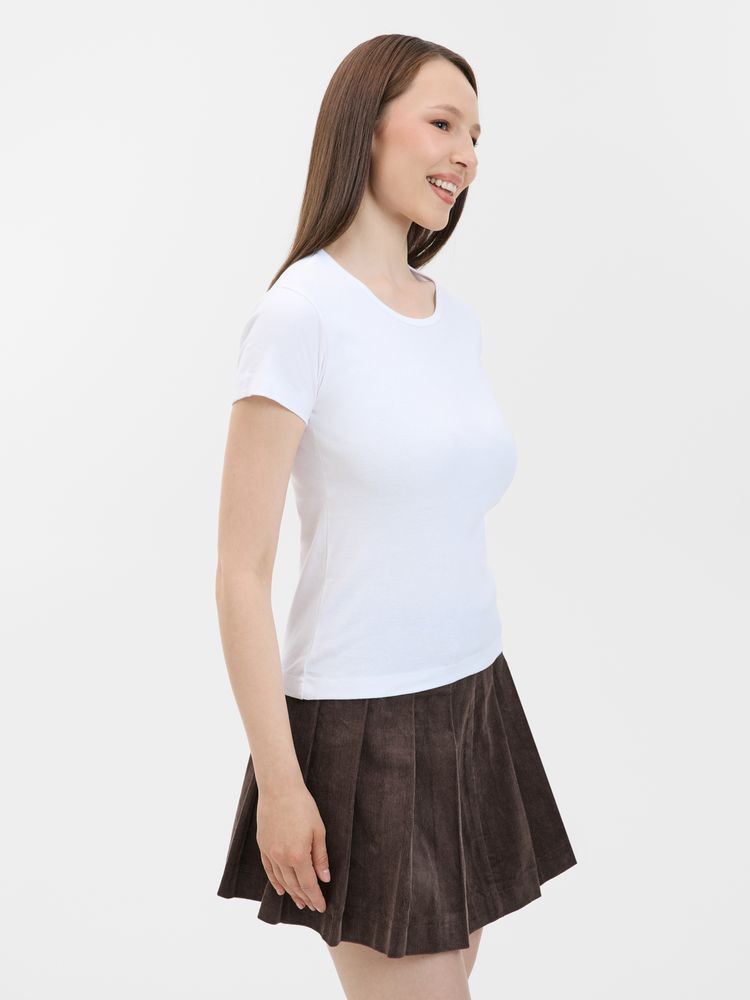 Футболка женская с круглым вырезом Lady 220 белая — изображение 5