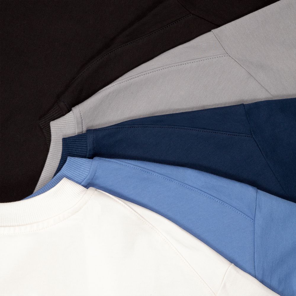 Футболка оверсайз унисекс Kosmos 2.0, темно-синяя — изображение 6