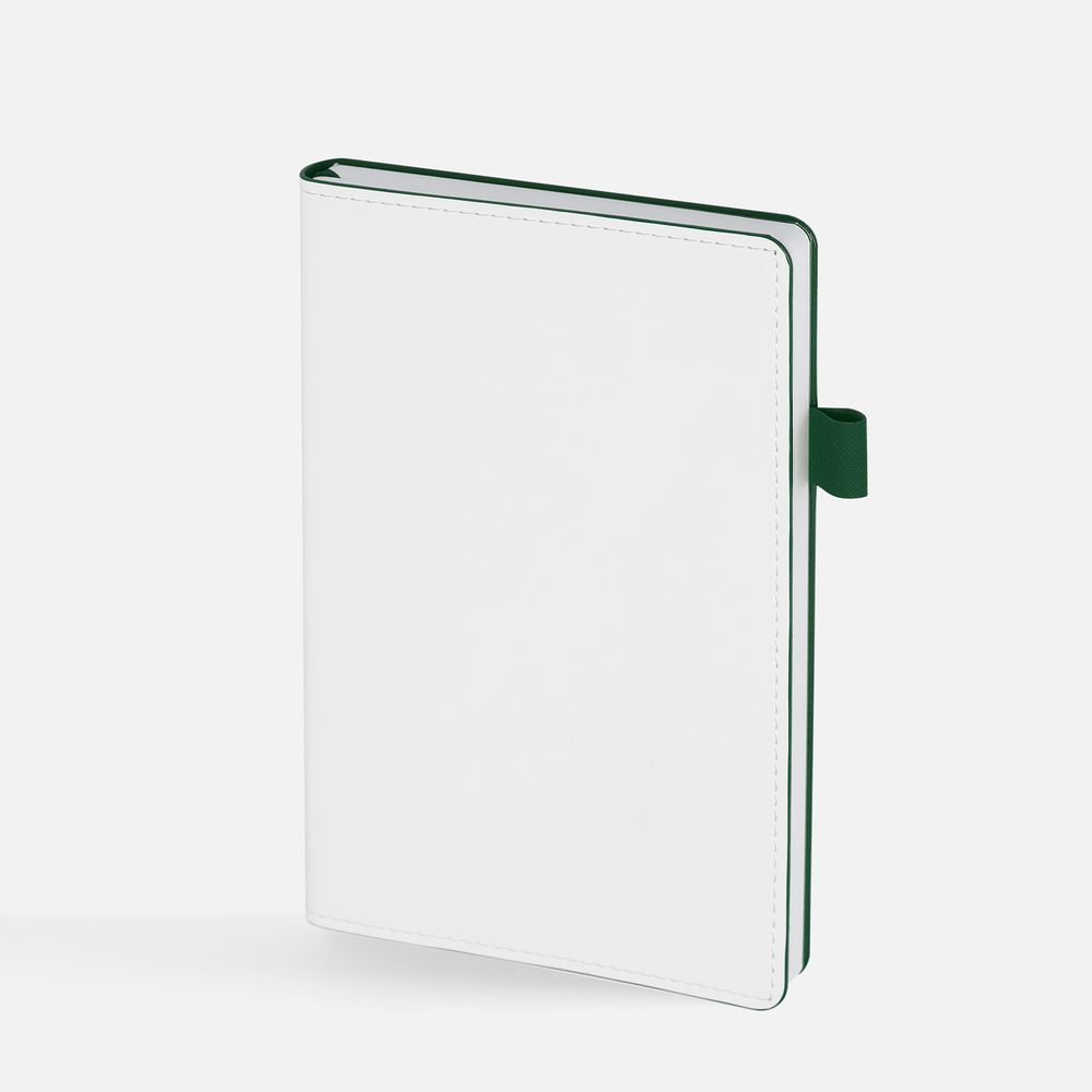 Ежедневник White Shall, недатированный, бело-зеленый — изображение 3