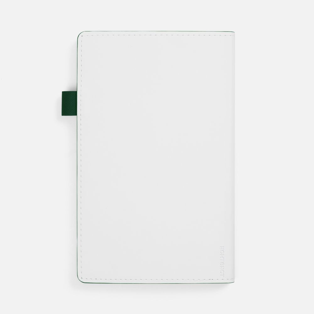 Ежедневник White Shall, недатированный, бело-зеленый — изображение 2