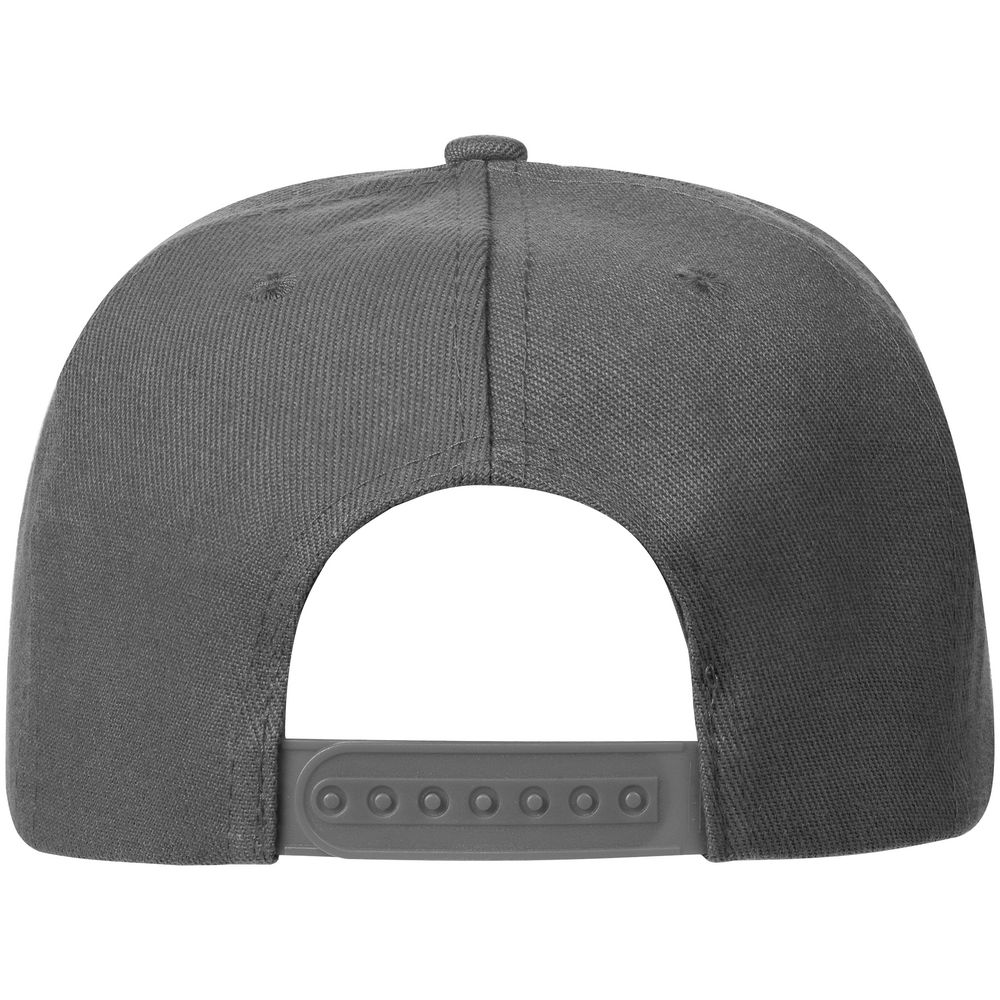 Бейсболка Snapback с прямым козырьком, серая — изображение 3