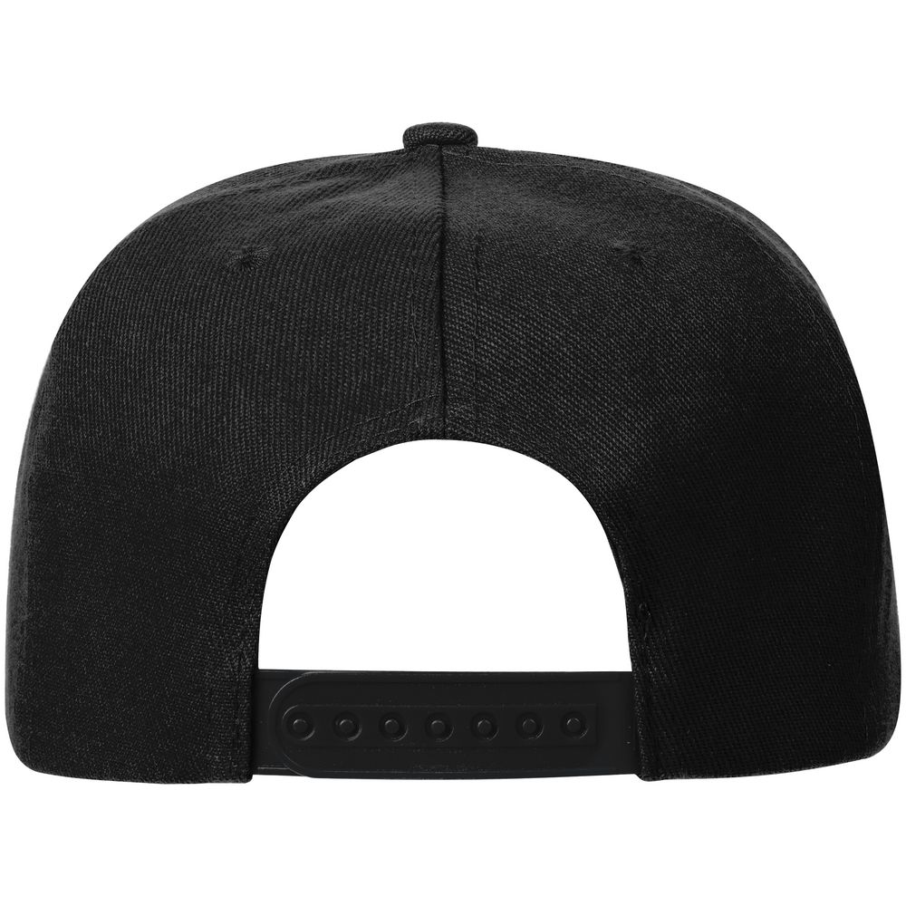 Бейсболка Snapback с прямым козырьком, черная — изображение 3