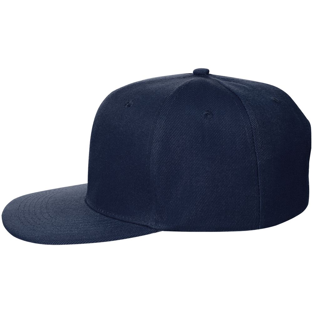Бейсболка Snapback с прямым козырьком, темно-синяя — изображение 2