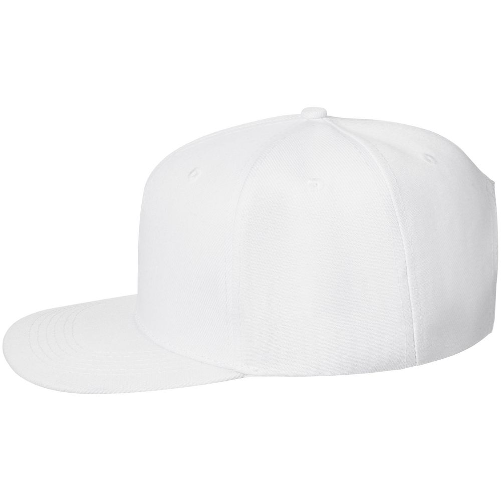 Бейсболка Snapback с прямым козырьком, белая — изображение 2