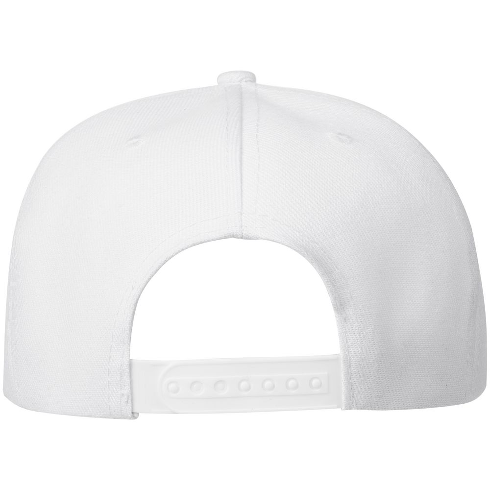 Бейсболка Snapback с прямым козырьком, белая — изображение 3