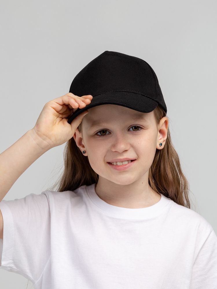 Бейсболка детская Standard Kids, черная — изображение 4