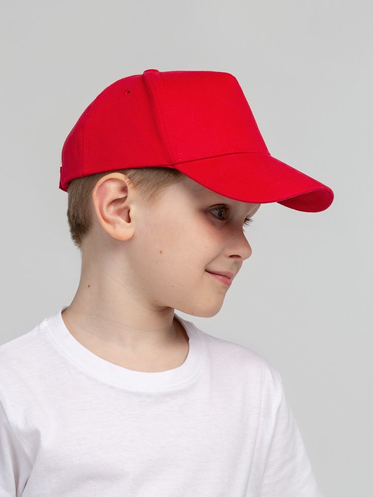 Бейсболка детская Standard Kids, красная — изображение 4
