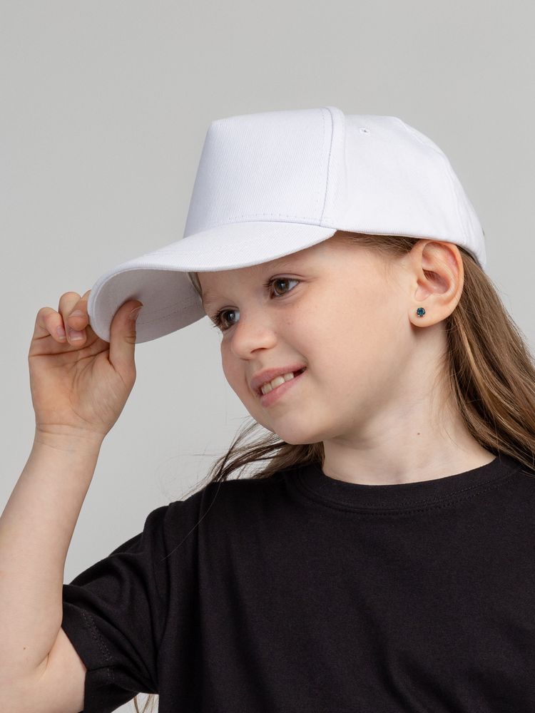 Бейсболка детская Standard Kids, белая — изображение 4